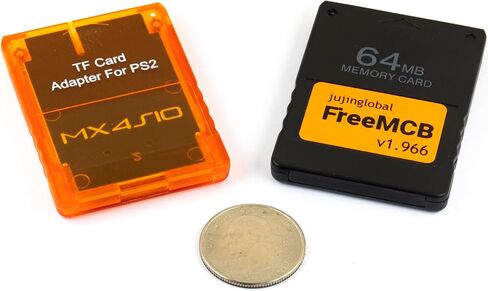 لمحول قارئ بطاقات MX4 ISO TF وبطاقة ذاكرة مجانية بسعة 64 ميجابايت، برنامج Mcboot مجاني لـ PS2 in Kuwait