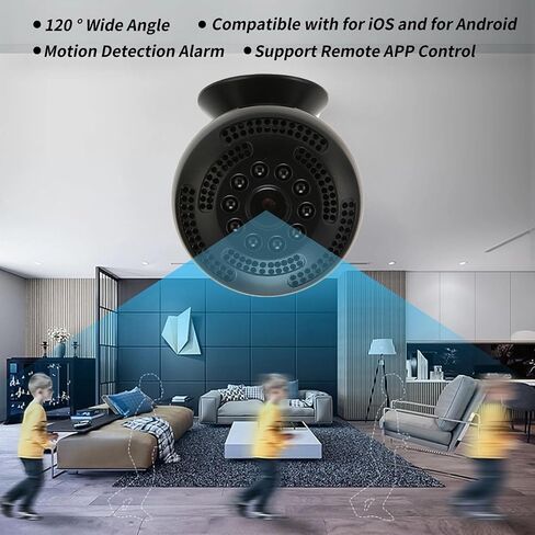كاميرا Sanpyl Mini 1080P NightMotion Detection Remote Control مع حجم صغير لأمن المنزل in Saudi Arabia