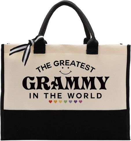 Nonna Tote Bag Gift, The Greatest Nonna In the World, Nonna Gift Utility Tote, Cotton Canvas Tote Bag, Canvas Tote Bag for Gifting, Inspirational Gift, Mother's Day Birthday Gift for Nonna in Saudi Arabia