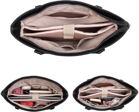 حقيبة كمبيوتر محمول كلاسيكية من الجلد لأجهزة الكمبيوتر المحمول مقاس 15 15.6 بوصة حقيبة حمل للسفر مع تصميم حزام عربة ذكي in Kuwait