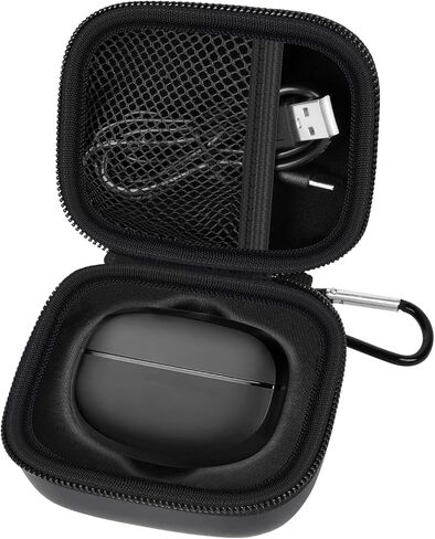 حافظة PAIYULE متوافقة مع سماعات الأذن Bose Ultra Open، حامل تخزين سماعات الأذن بمشبك لاسلكي مفتوح للأذن لصندوق الشحن، جيب شبكي منظم لسماعات الرأس OpenAudio لـ USB-C (حقيبة فقط) أسود in Kuwait