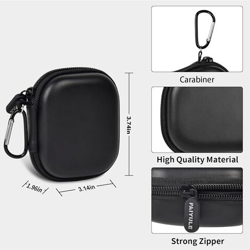 حافظة PAIYULE متوافقة مع سماعات الأذن Bose Ultra Open، حامل تخزين سماعات الأذن بمشبك لاسلكي مفتوح للأذن لصندوق الشحن، جيب شبكي منظم لسماعات الرأس OpenAudio لـ USB-C (حقيبة فقط) أسود in Kuwait