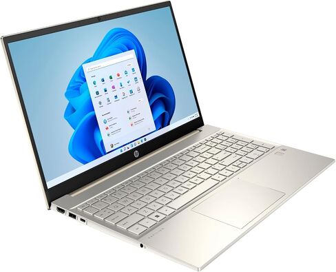HP Pavilion 15 15.6" Touchscreen FHD Laptop Computer, 13th Gen Intel i7-1355U, 32GB DDR4 RAM, 1TB PCIe SSD, WiFi 6, Bluetooth 5.3, Backlit Keyboard, Fingerprint Reader, Warm Gold, Windows 11, AZ-XUT in Saudi Arabia