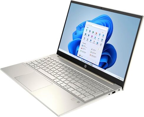 HP Pavilion 15 15.6" Touchscreen FHD Laptop Computer, 13th Gen Intel i7-1355U, 32GB DDR4 RAM, 1TB PCIe SSD, WiFi 6, Bluetooth 5.3, Backlit Keyboard, Fingerprint Reader, Warm Gold, Windows 11, AZ-XUT in Saudi Arabia