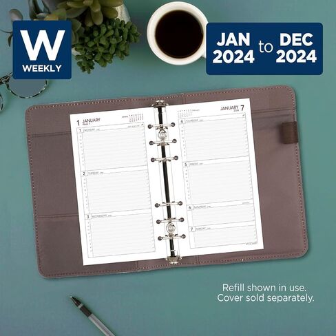 AT-A-GLANCE 2025 Planner Refill, Weekly, 3-3/4" x 6-3/4", Portable Size, Loose-Leaf (063-285Y) in Saudi Arabia