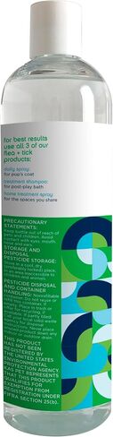 Pet Life Unlimited Natural Flea & Tick Daily Spray for Dogs | Continuous Mist | Made in USA | 10 Ounce in Saudi Arabia