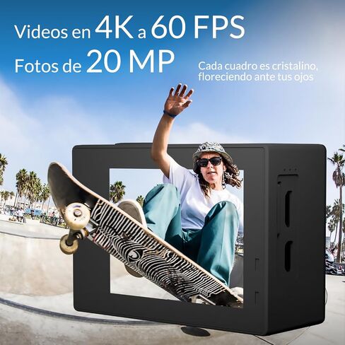 icefox Action Camera 4K Underwater Camera External Microphone Waterproof 40M Ultra HD 20MP Camera 170 ° Ultra Wide Angle WiFi Camcorder, Gray in Saudi Arabia