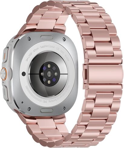 Galaxy Watch Ultra Bands,No Gap Metal Stainless Steel Band Strap Wistband for Samsung Galaxy Watch 7 Ultra Band 47mm Men Women in Saudi Arabia