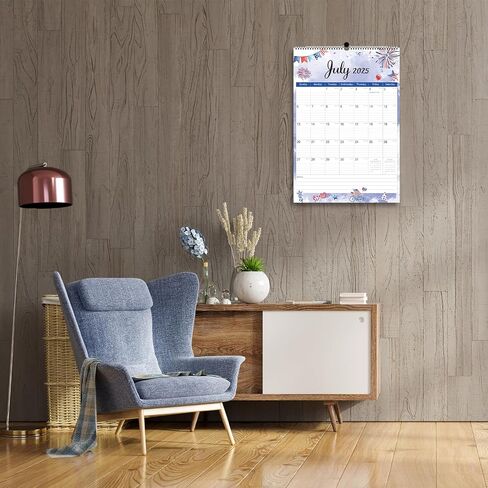 GuassLee Large Wall Calendar 2024-2025, 22"x15" Vertical Wall Calendar 2024, Jun. 2024 to Dec. 2025, 19-Month Paper Hanging Planner Wall with Julian Date for Office Home Planning & Organizing in Saudi Arabia