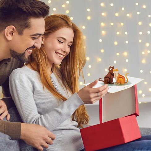 بطاقة راكون المنبثقة - بطاقة تهنئة بعيد ميلاد مقاس 6 × 12 بوصة، تصميم بطاقة راكون منبثقة ثلاثية الأبعاد - جذابة ورائعة مثالية لمحبي الحيوانات - بطاقة هدايا عيد ميلاد للفتيات والفتيان، هدايا ورقية in Saudi Arabia