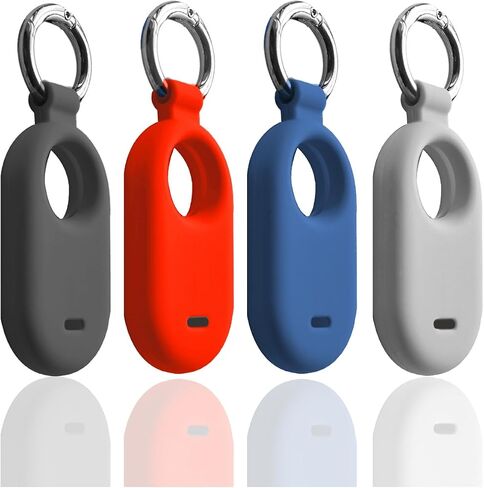 مجموعة مكونة من 4 قطع من غطاء السيليكون لهاتف Galaxy SmartTag2 (أسود + أحمر + كحلي + رمادي) in Saudi Arabia