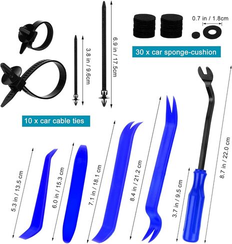 835 PCS Car Push Retainer Clips and Plastic Fasteners Kit - 24 Sizes Nylon Bumper Fender Clips Plastic Rivets with Fasteners Removal Tool for Toyota GM Ford Honda Acura Chrysler in Kuwait