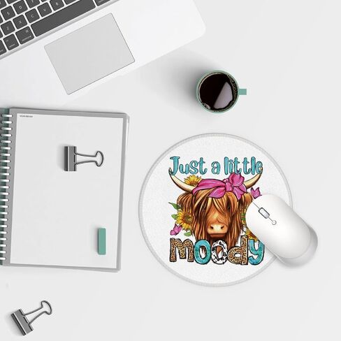 When Life Gets Blurry Adjust Your Focus Floral Camera Small Mouse Pad 7.9x7.9 Inches,Washable Round Cloth Mousepad for Office Laptop Computer,Non-Slip Rubber Base Mouse Pads for Wireless Mouse in Saudi Arabia