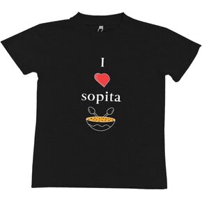 I Love Sopita Toddler Shirt Funny Cute Spanish Kids Baby Graphic T-Shirt - Black