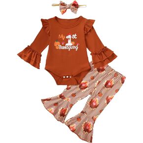 Baby Girl Thanksgiving Day Outfit Newborn My First Thanksgiving Day Clothes 1st Turkey Day Bodyusit