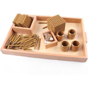 Golden Math Bead Material - Montessori Number Learning Educational Gifts for Kids
