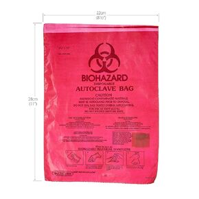 SP Bel-Art 131660001 Bench-Top Biohazard Bags; 0.018mm Thick, 0.43 Gallon Capacity, Red Polyethylene (Pack of 1000) (F13166-0001)
