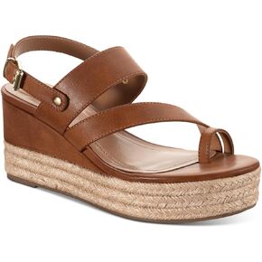 Style & Co. Womens Betty Faux Leather Strappy Espadrilles Tan 11 Medium (B,M)