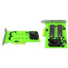 RAIDON HPD08-2 High-Performance Host Bus Adapter Featuring Dual M.2 NVMe SSD Support with 80Gbps Bandwidth