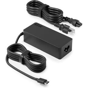 Universal Chromebook Charger Usb Type C 65W 45W Laptop Charger for HP Chromebook X360 Dell Latitude 5420 5540 7420 5520 Lenovo ThinkPad T480 T490 Acer Google Asus School Chromebook Computer AC Adapter