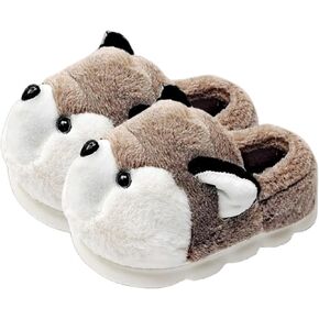 Women's Slippers Cute Dog Slippers Cartoon Slippers Animal Slippers Warm Slippers Winter Slippers Home Slippers Furry Slippers