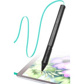 Pressure Sensitive Smart Stylus Pen with Palm Rejection and Shortcut Button. Battery-Less. Compatible with Apple iPad/iPhone/Android/Switch/Chromebook (Blue)