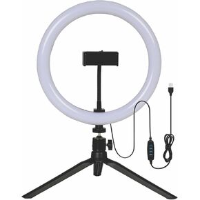 Ring Light 10.2"" LED Selfie Ring Light Dimmable Led Photography, Tabletop Tripod