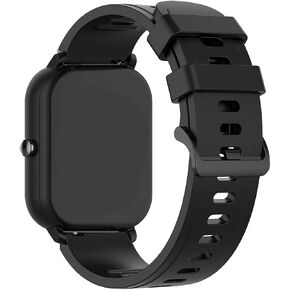 Bands Compatible with Letsfit EW1 IW1 Soft Silicone Waterproof Bracelet Accessories Sports Watch Strap Quick Release Wristbands Replacement for Letsfit EW1 IW1(not IW1 Lite) Smartwatch for Women&Men