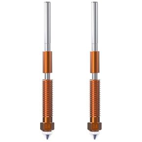 مجموعة فوهات K1C (4 قطع) لطابعة Creality ثلاثية الأبعاد Ender-3 V3، K1C، فوهة نحاسية ذات رؤوس فولاذية ثلاثية المعادن Qucik-swap وسبائك التيتانيوم، 2 * 0.4+1 * 0.6 مم + 1 * 0.8 مم و2 أكمام من السيليكون