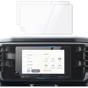 Autorder 2PCS Screen Protector for 2024 2025 Toyota Tacoma Accessories 8-Inch Tempered Glass 9H Navigation Touchscreen Protective Film