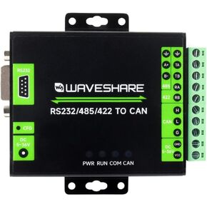 waveshare RS232/485/422 to CAN Industrial Isolated Converter, Supports Modbus RTU Conversion, Multiple Protection Circuits