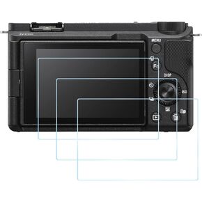 ZV-E10 II Camera Screen Protector for Sony ZV-E10 II zv-e10 ii Digital Camera, Ultra-Clear 9H Hardness Tempered Glass Cover for ZV-E10 II-3Packs, transparent