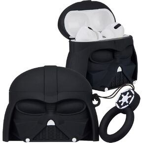 Gkv for Airpods Pro 2019/Pro 2 Gen 2022 Case for Airpod Pro Cover Cartoon Funny Fun Kawaii Cute 3D Cool Character Fashion Girly Air Pods Pro Silicone Shell Cases for Girls Teen Boys Kids (New Black)