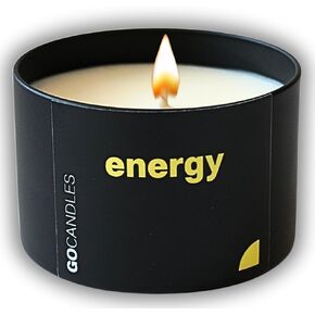 Go Candles Scented Candle Set, Natural Non Toxic Candles with Essential Oils, Candles for Men Women, Small Black Candles for Home, Luxury Aromatherapy Soy Candle, Stress Relief, Man Cave, Gift for Men in Saudi Arabia