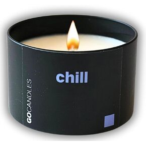 Go Candles Scented Candle Set, Natural Non Toxic Candles with Essential Oils, Candles for Men Women, Small Black Candles for Home, Luxury Aromatherapy Soy Candle, Stress Relief, Man Cave, Gift for Men