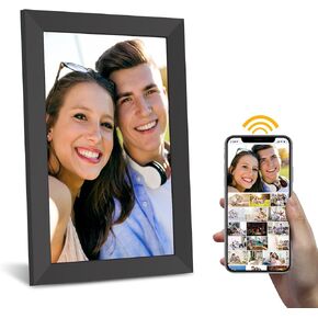 Digital Photo Frame -Pritom Smart Picture Frame with10 Inch 1280x800 IPS HD Touch Screen, 16GB Storage, Auto-Rotate and Slide Show, WiFi, Share Photos/Videos via BIU Frame App/Email