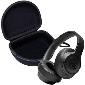 JBL Tune 760NC Wireless Over-Ear Noise-Cancelling Headphones Bundle with Deluxe CCI Carrying Case (Black)