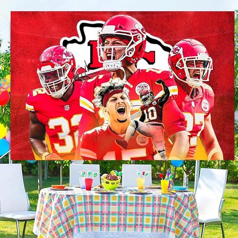 Background Football Birthday Decorations, Football Happy Birthday Banner Backdrop for Birthday Party Supplies (5x3ft) in Saudi Arabia