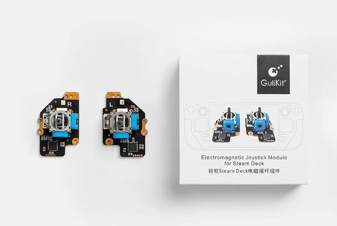 وحدة عصا التحكم الكهرومغناطيسية GuliKit، لا تنجرف، لا توجد منطقة ميتة، عمر أطول وشعور أكثر سلاسة، ترقية إصلاح التحديثية واستبدال وحدة تصميم عصا التحكم الحاصلة على براءة اختراع لسطح البخار in Kuwait