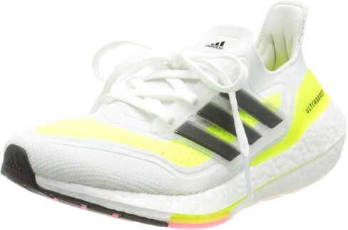 adidas Women's Ultraboost 21 W Running Shoe, FTWR White Core Black Solar Yellow, 5.5 in Saudi Arabia