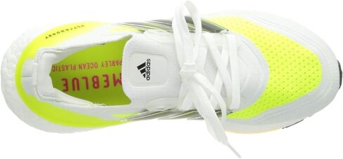 adidas Women's Ultraboost 21 W Running Shoe, FTWR White Core Black Solar Yellow, 5.5 in Saudi Arabia