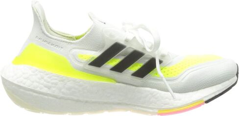 adidas Women's Ultraboost 21 W Running Shoe, FTWR White Core Black Solar Yellow, 5.5 in Saudi Arabia