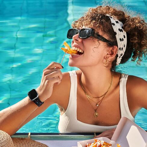 Wepro Sport Band Compatible with Apple Watch Band 40mm 41mm 38mm 44mm 45mm 42mm 49mm for Women Men, Skin-friendly Soft Silicone Waterproof Strap for iWatch Bands Series 9 8 7 6 5 4 3 2 1 Ultra 2 SE in Kuwait