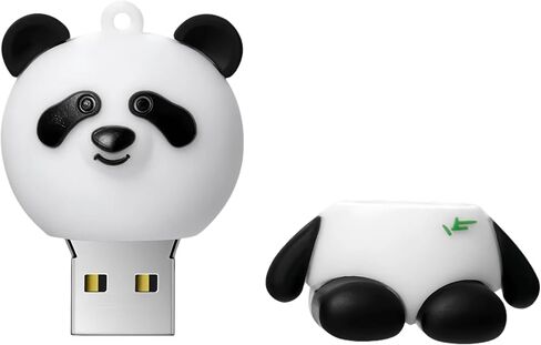 128GB USB 3.0 Flash Drive Cartoon Novelty Cute Cat Memory Stick Silicone Rubber Ainmal Pendrive White, 128GB-whitecat3.0 in Kuwait