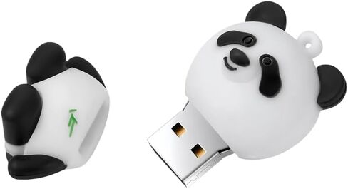 128GB USB 3.0 Flash Drive Cartoon Novelty Cute Cat Memory Stick Silicone Rubber Ainmal Pendrive White, 128GB-whitecat3.0 in Kuwait