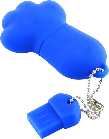 128GB USB 3.0 Flash Drive Cartoon Novelty Cute Cat Memory Stick Silicone Rubber Ainmal Pendrive White, 128GB-whitecat3.0 in Kuwait