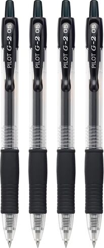 Pilot, G2 Premium Gel Roller Pens, Extra Fine Point 0.5 mm, Pack of 4, Black in Saudi Arabia
