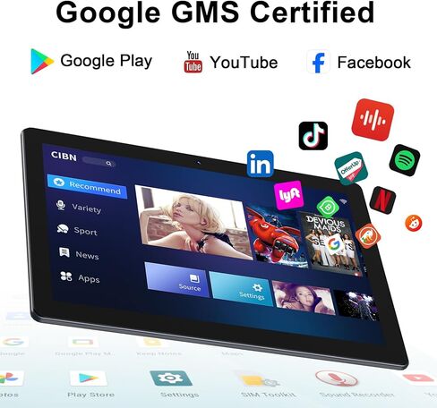 تابلت 10 بوصة يعمل بنظام أندرويد مع ذاكرة وصول عشوائي 2 جيجابايت، ذاكرة وصول عشوائي 32 جيجابايت، 512 جيجابايت قابلة للتوسيع، شاشة IPS عالية الدقة 1280 * 800، بطارية 6000 مللي أمبير، كاميرا مزدوجة، واي فاي، بلوتوث، كمبيوتر لوحي in Kuwait