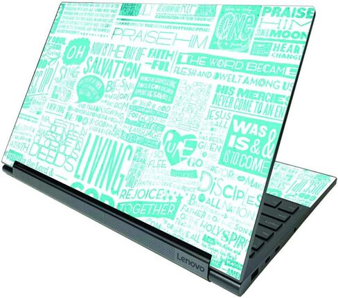 MightySkins Skin Compatible with Lenovo Yoga C940 15" (2020) - Through Christ | Protective, Durable, and Unique Vinyl Decal wrap Cover | Easy to Apply, Remove, and Change Styles | Made in The USA in Saudi Arabia