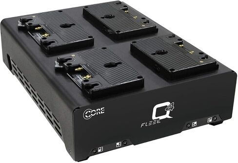 Core SWX FLEET-Q4A 3A Four-Position Gold Mount Simultaneous Charger for Four 98Wh Batteries in Saudi Arabia